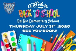 graphic for back to school with school supplies